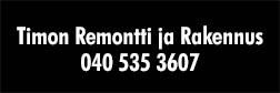 Timon Remontti ja Rakennus logo